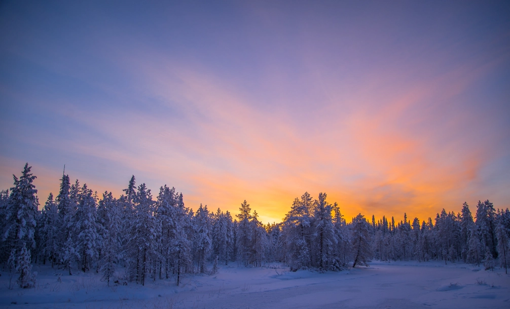 Les terres saami à motoneige