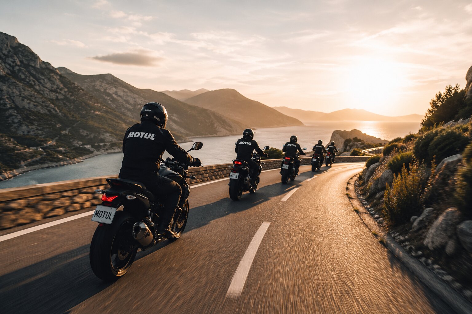 Group of motorcyclists riding together as part of the Motuleros community